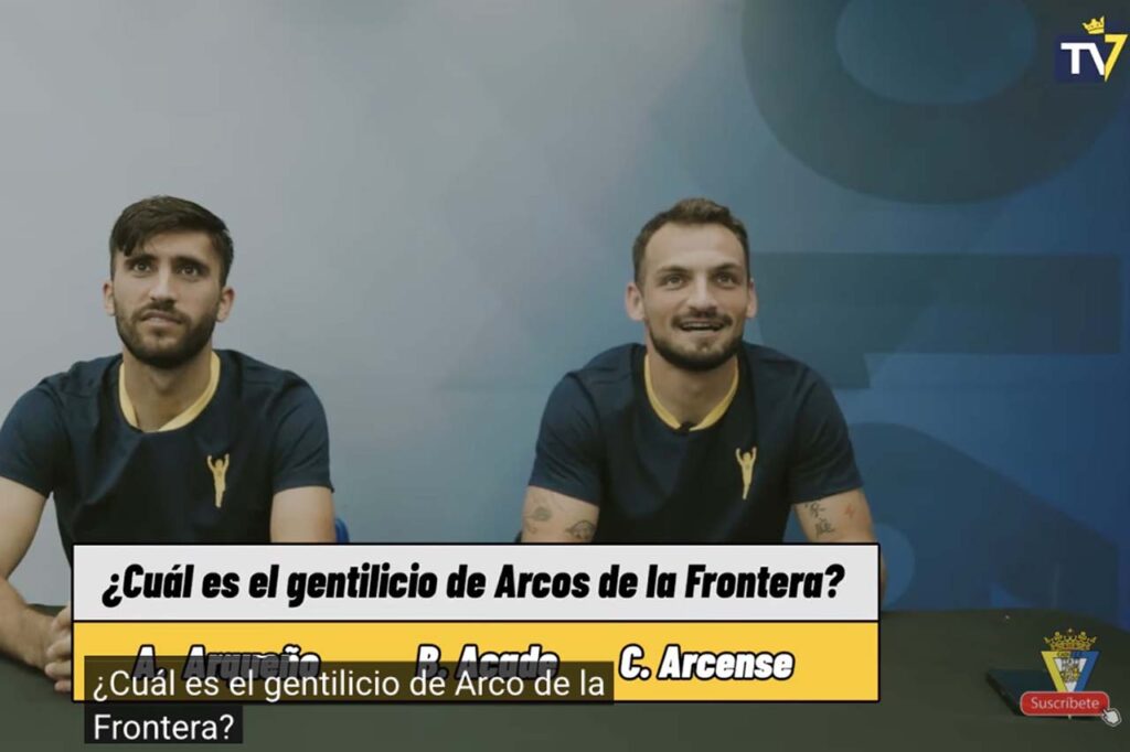 Mario Climent y Iuri Tabatadze, jugadores del Cádiz CF