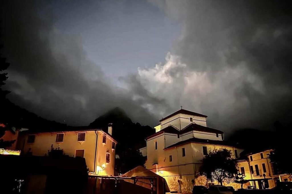 Nubes en Grazalema. Borrasca Francis